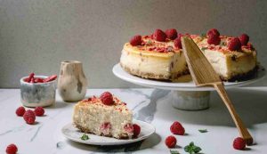 Cheesecake lamponi e limone