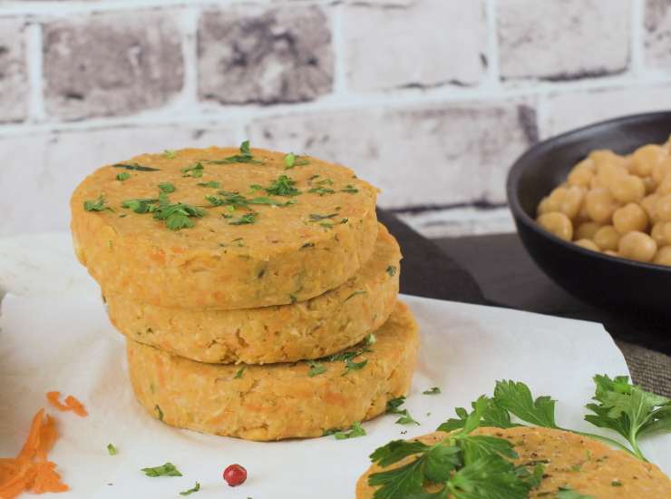 Cotolette di ceci senza uova e farina