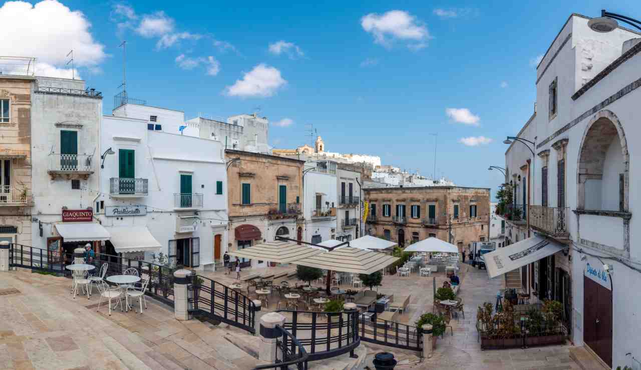 Ristoranti nel centro storico di Ostuni, Puglia