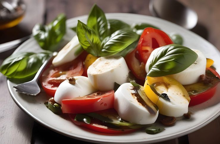 Carpaccio di mozzarella, peperoni e acciughe - StreetFoodNews.it