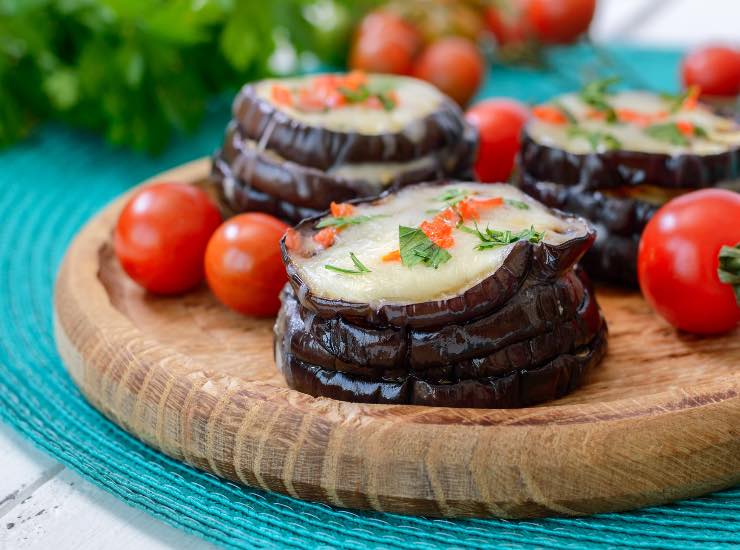 Millefoglie zucchine e melanzane 