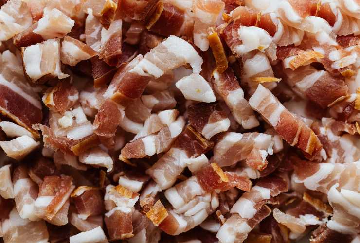 Richiamo per la pancetta a cubetti