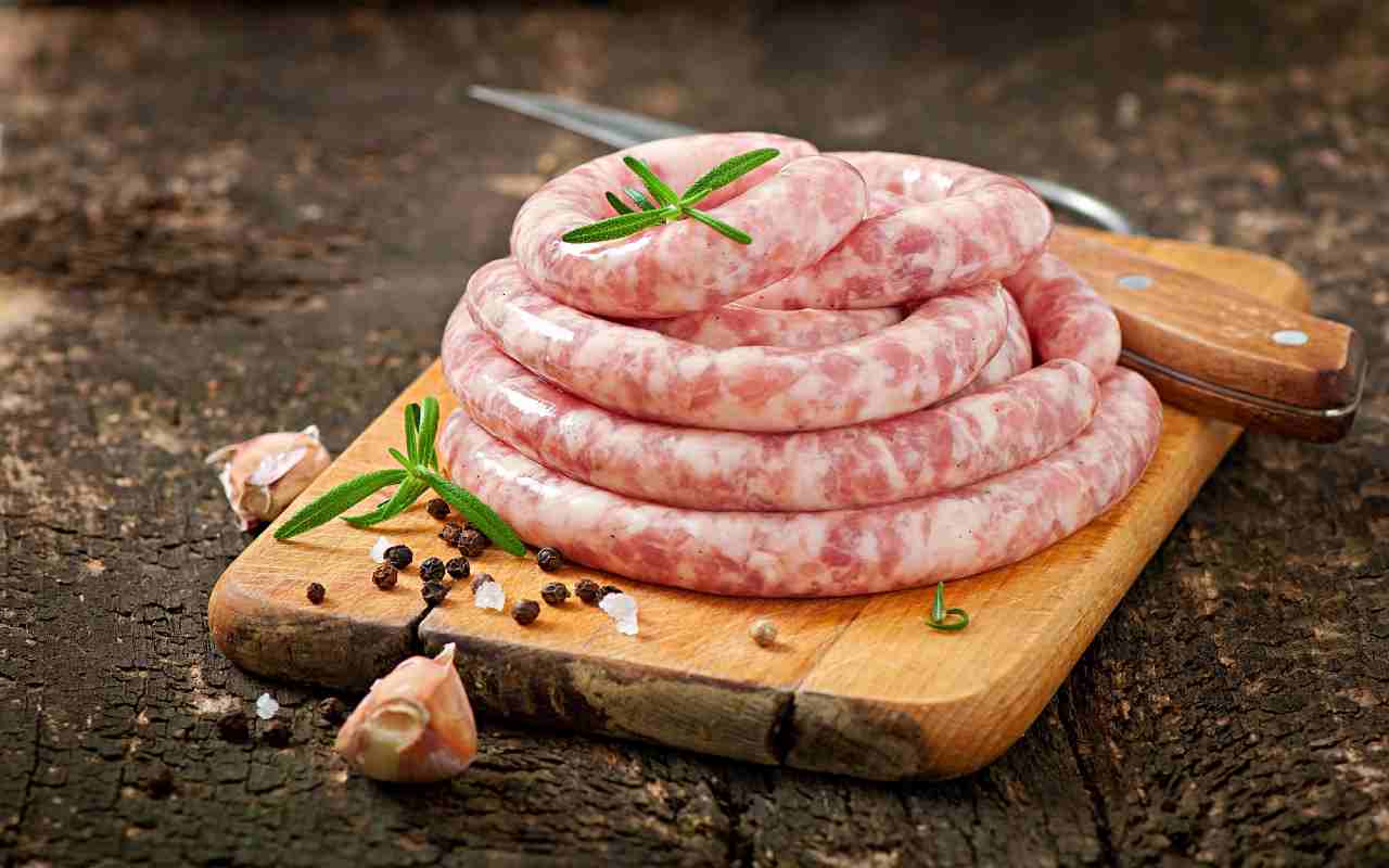 Contaminazione per una salsiccia