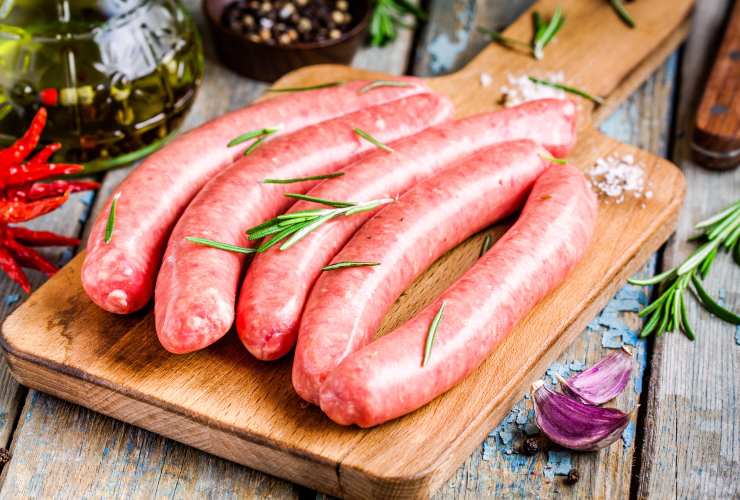 Contaminazione per una salsiccia