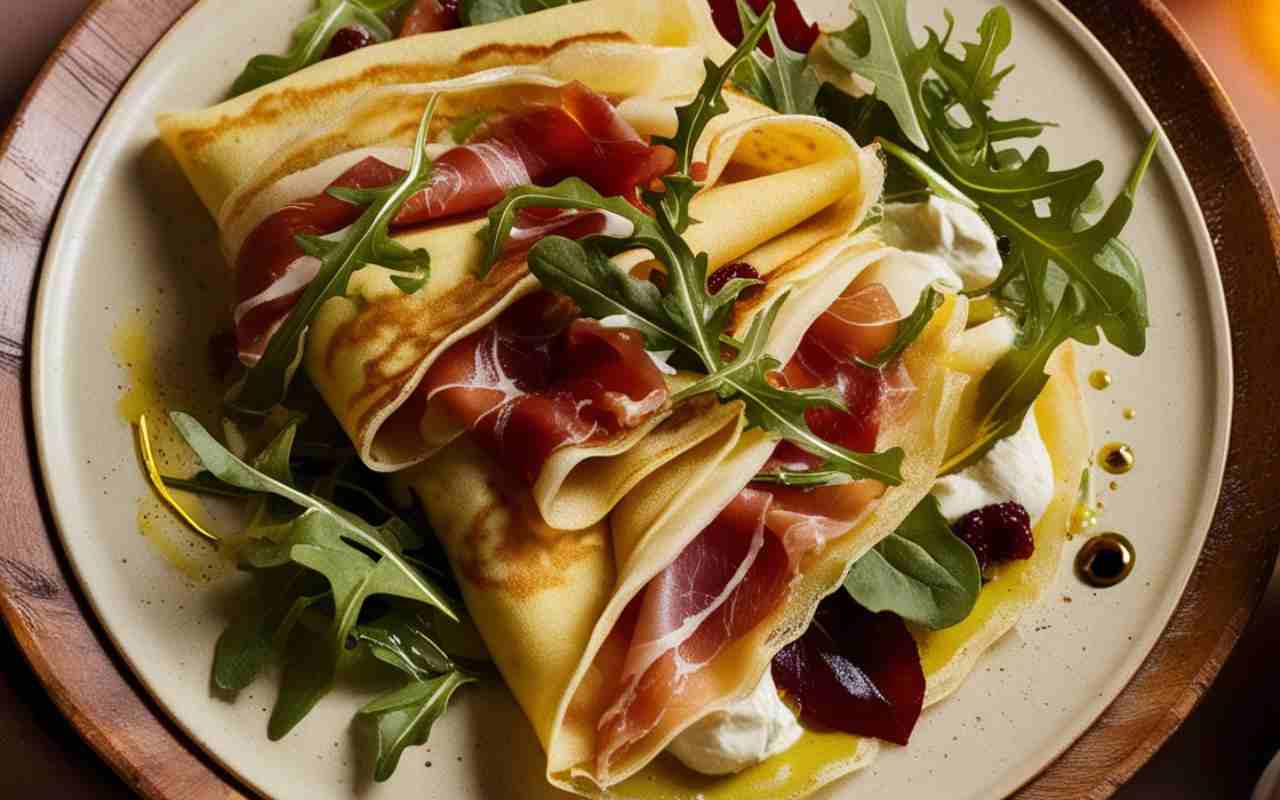 crepes peperoni